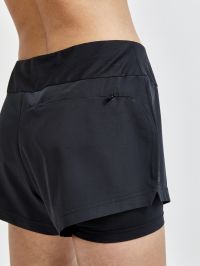 CRAFT  ADV ESSENCE SHORT W  2 EN 1 NOIR Short Running pas cher