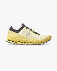 ON RUNNING CLOUD ULTRA  BLANCHE ET LIME Chaussures de trail pas cher