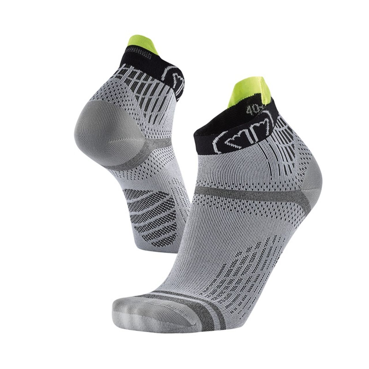 SIDAS CHAUSSETTES RUN FEEL GRISES ET NOIRES Chaussettes de running