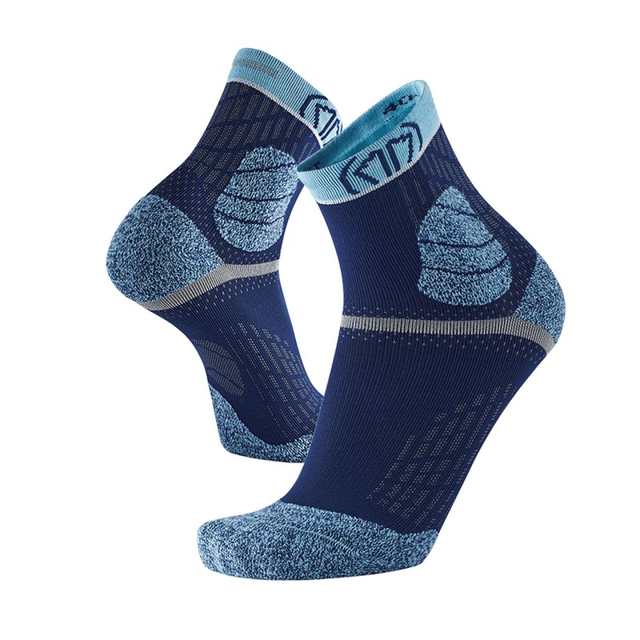 SIDAS CHAUSSETTES TRAIL PROTECT BLEUES ET TURQUOISES Chaussettes de running