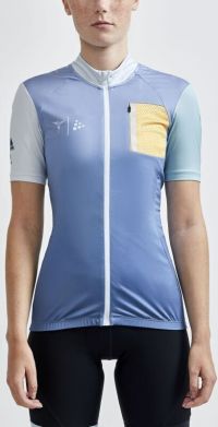 CRAFT ADV HMC OFFROAD SS JERSEY BLEU Maillot vélo été femme pas cher