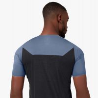 ON RUNNING PERFORMANCE T M CERULEAN BLACK Tee shirt running pas cher