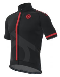 MINOTOR  MAILLOT INFINITE NOIR ET ROUGE  Maillot vélo pas cher