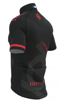 MINOTOR  MAILLOT INFINITE NOIR ET ROUGE  Maillot vélo pas cher