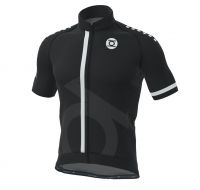 MINOTOR  MAILLOT INFINITE NOIR ET ARGENT  Maillot vélo pas cher