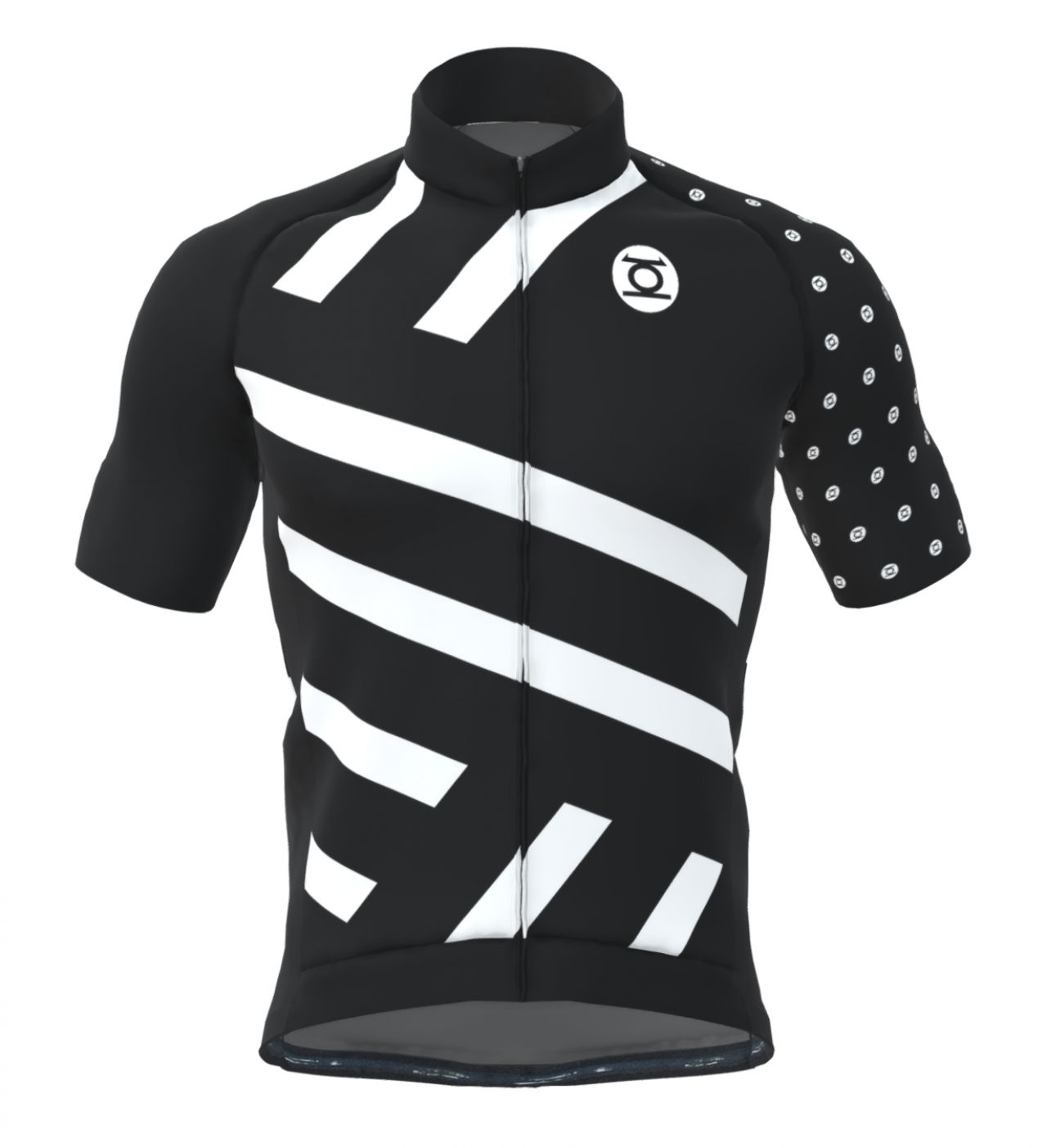 MINOTOR MAILLOT INFINITE NOIR ET BLANC Maillot velo