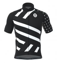 MINOTOR  MAILLOT INFINITE NOIR ET BLANC  Maillot vélo pas cher