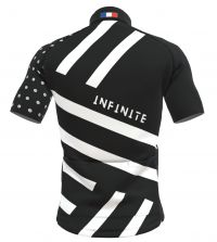 MINOTOR  MAILLOT INFINITE NOIR ET BLANC  Maillot vélo pas cher