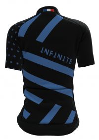 MINOTOR MAILLOT INFINITE NOIR ET TURQUOISE  Maillot vélo femme pas cher