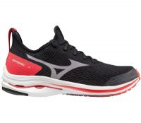 MIZUNO WAVE RIDER NEO W NOIRE ET ROUGE  Chaussures de running pas cher