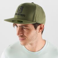 SALOMON CAP FLEXFIT OLIVE  Casquette running pas cher