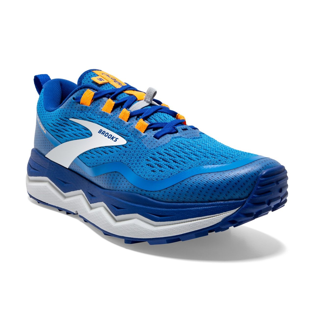 BROOKS CALDERA 5 BLEUE ET ORANGE Chaussures de trail