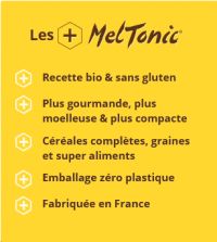 MELTONIC BARRE CEREALE BIO CITRON GRAINES DE CHIA Barre energétique pas cher