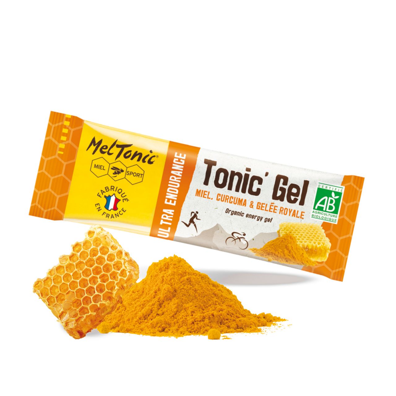 MELTONIC GEL BIO ULTRA ENDURANCE MIEL CURCUMA GELEE ROYALE Gel energétique