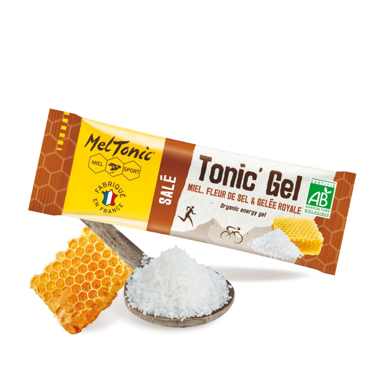 MELTONIC GEL  BIO SALE MIEL FLEUR DE SEL GELEE ROYALE Gel énergetique