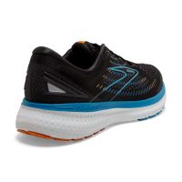 BROOKS GLYCERIN 19 NOIRE ORANGE ET BLEUE Chaussures de running pas cher