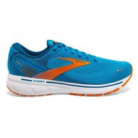 BROOKS GHOST 14 VIVID BLUE ET ORANGE  Chaussures de running pas cher