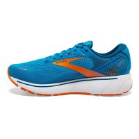 BROOKS GHOST 14 VIVID BLUE ET ORANGE  Chaussures de running pas cher