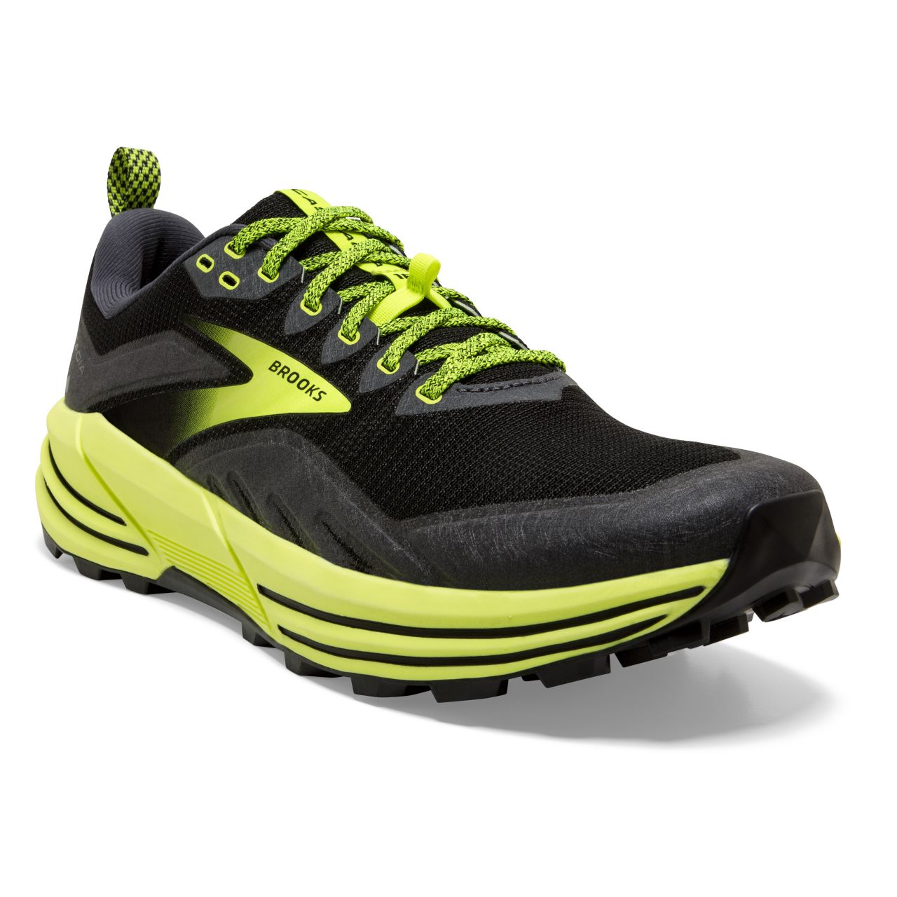 BROOKS CASCADIA 16 NOIRE ET JAUNE  Chaussures de trail