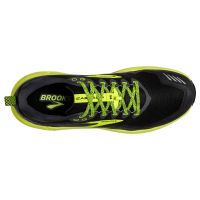 BROOKS CASCADIA 16 NOIRE ET JAUNE  Chaussures de trail pas cher