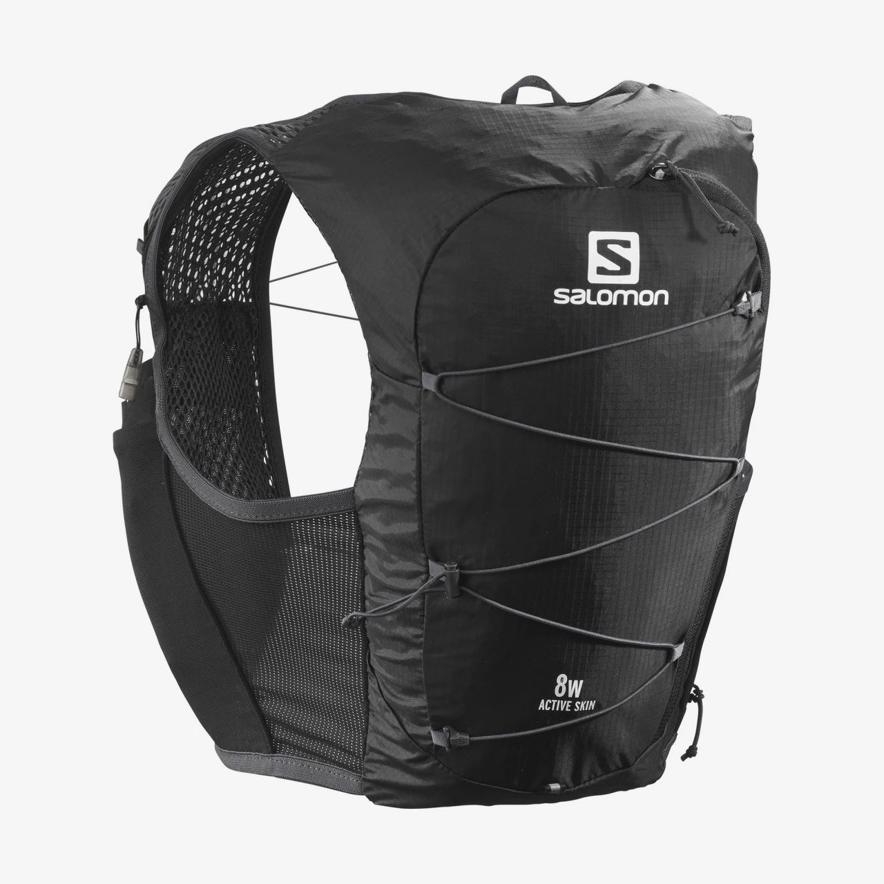 SALOMON ACTIVE SKIN 8 W SET BLACK EBONY Sac à dos trail