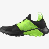 SALOMON MADCROSS NOIRE ET VERTE GECKO Chaussures trail salomon pas cher