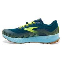 BROOKS CATAMOUNT BLUE LIME Chaussures de trail pas cher