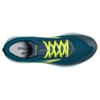 BROOKS CATAMOUNT BLUE LIME Chaussures de trail pas cher