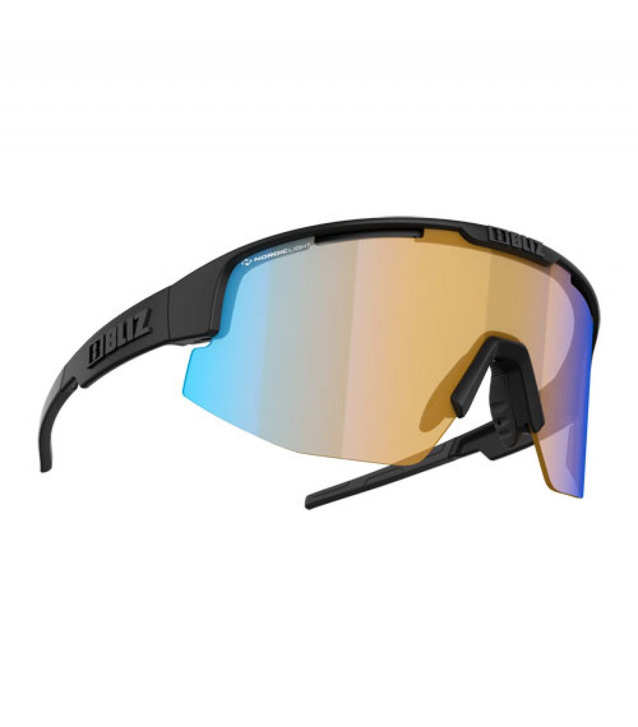 BLIZ LUNETTES MATRIX SMALL NANO OPTICS NORDIC LIGHT NOIRE ET  CORAL Lunettes de sport