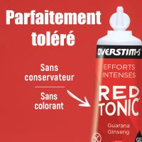 OVERSTIMS RED TONIC MENTHE EUCALYPTUS GEL LIQUIDE Gels energetiques pas cher