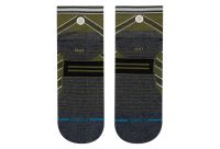 STANCE CHAUSSETTES CONFLICTED QUARTER VERTES Chaussettes de running pas cher