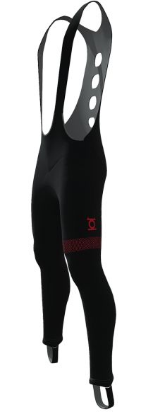 MINOTOR COLLANT LONG PLATINIUM NOIR ET ROUGE Cuissard long vélo pas cher