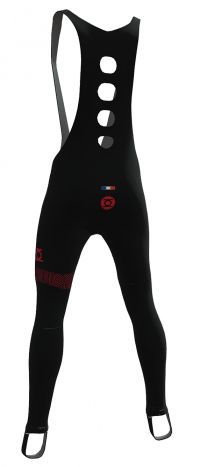 MINOTOR COLLANT LONG PLATINIUM NOIR ET ROUGE Cuissard long vélo pas cher