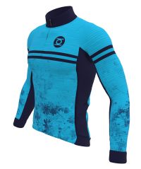 MINOTOR MAILLOT ML PLATINIUM BLEU Maillot manches longues vélo pas cher