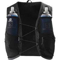 SALOMON ACTIVE SKIN 4 SET BLACK EBONY Sac à dos trail pas cher