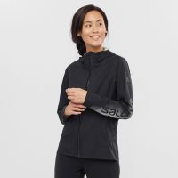 SALOMON BONATTI WP JK BLACK NOCTURNE Veste running étanche femme pas cher