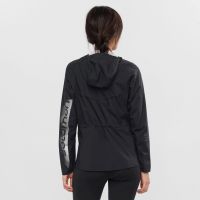 SALOMON BONATTI WP JK BLACK NOCTURNE Veste running étanche femme pas cher