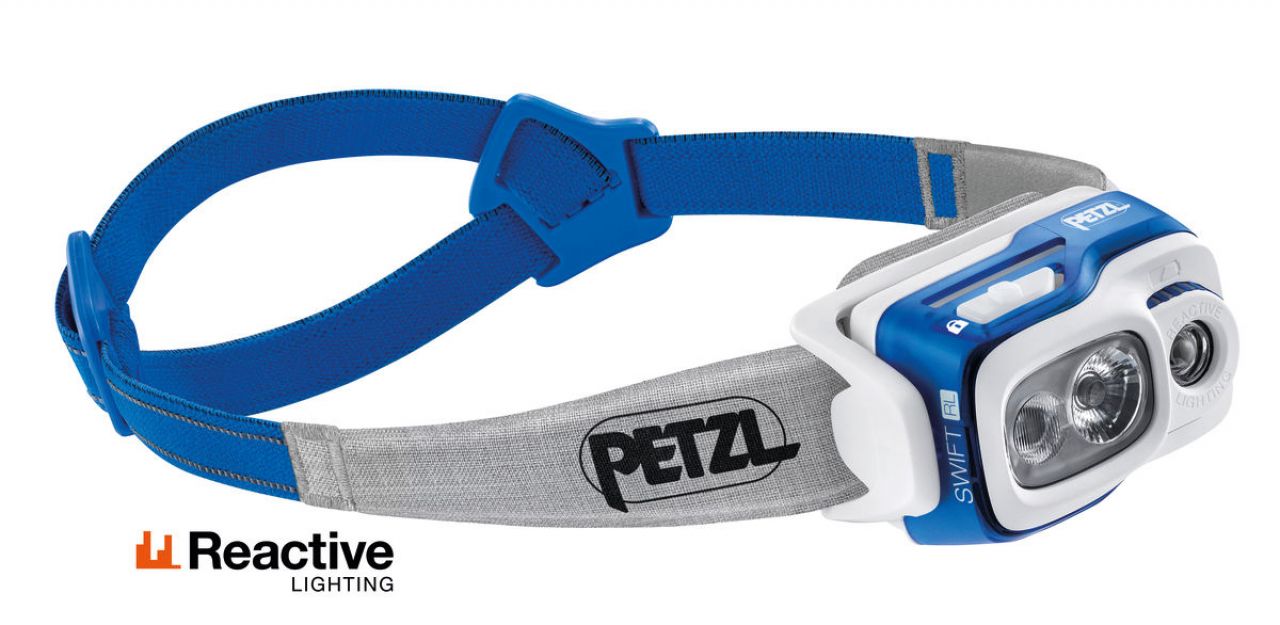 PETZL LAMPE SWIFT RL BLEUE  Lampe frontale rechargeable