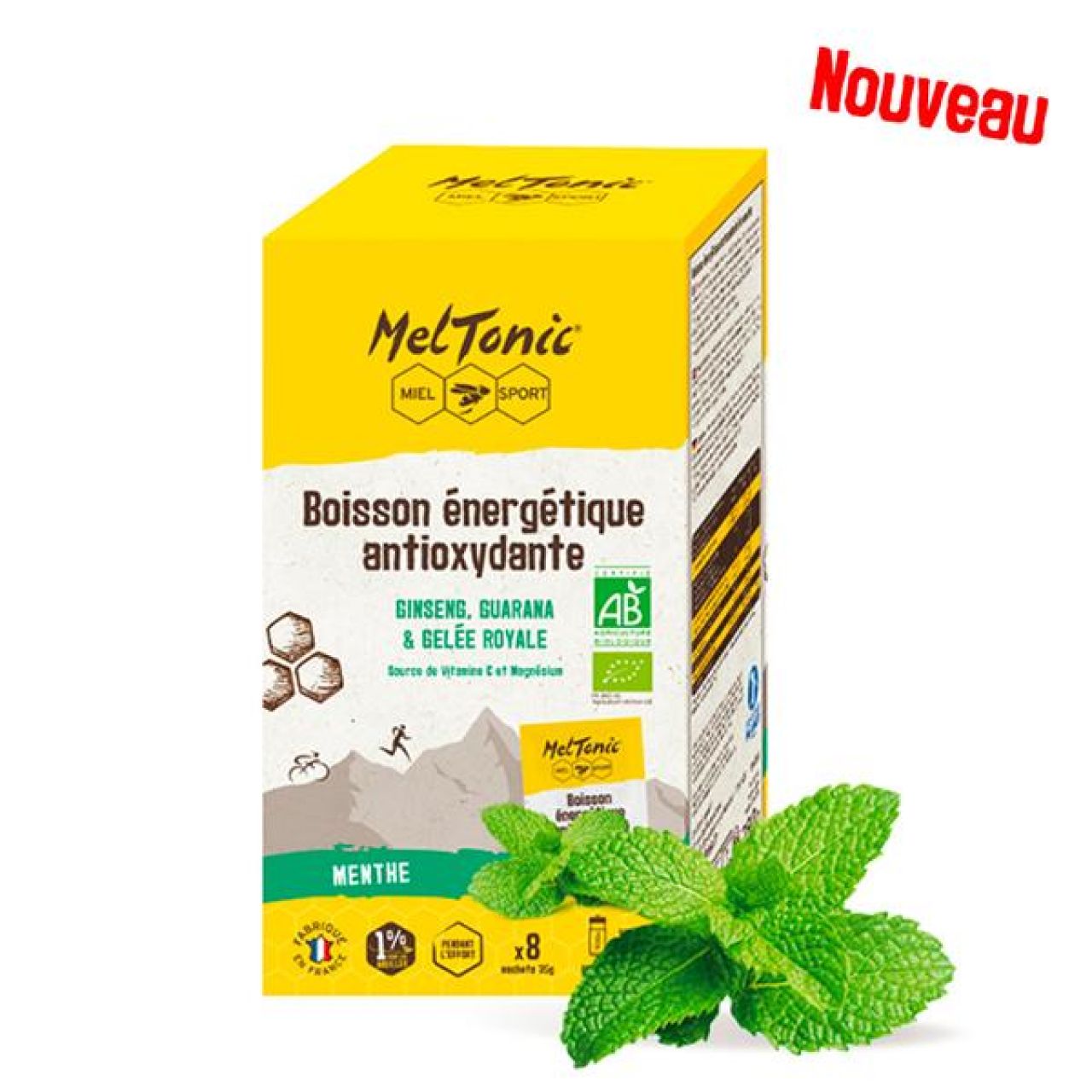 MELTONIC ETUI 8 SACHETS BOISSON ENERGETIQUE ANTIOXYDANTE BIO MENTHE Boisson d effort