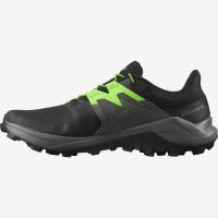 SALOMON WILDCROSS 2 NOIRE ET VERTE  Chaussures trail salomon pas cher