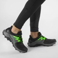 SALOMON WILDCROSS 2 NOIRE ET VERTE  Chaussures trail salomon pas cher