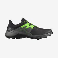 SALOMON WILDCROSS 2 NOIRE ET VERTE  Chaussures trail salomon pas cher