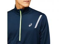 ASICS LITE SHOW  WINTER LS DEMI ZIP TOP FRENCH BLUE Maillot chaud pas cher