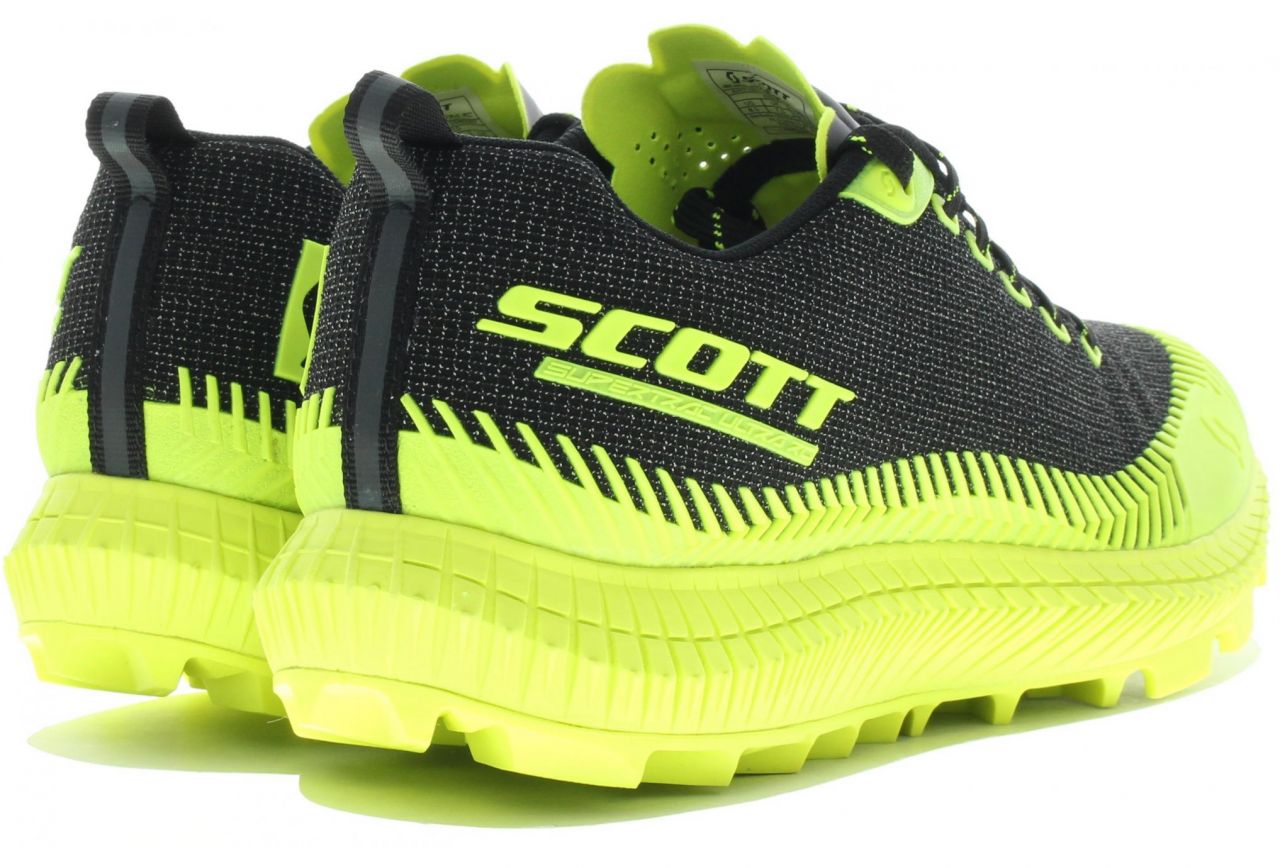 Chaussures De Trail Scott Supertrac Ultra RC - Taille 43 - Noir/Vert - Neuf Avec Boîte