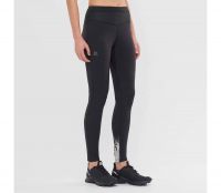 SALOMON XA WARM TIGHT NOIR  Collant running femme pas cher