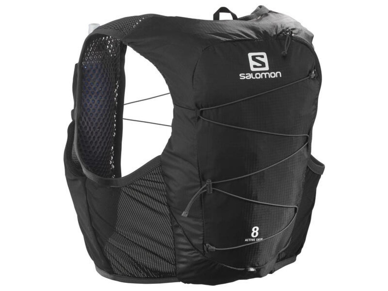 SALOMON ACTIVE SKIN 8 SET BLACK  Sac à dos trail