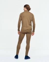 BULA GEO MERINO WOOL HALFZIP MOSS  Sous vetement technique en laine merinos pas cher