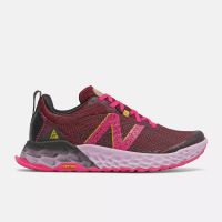 NEW BALANCE FRESH FOAM HIERRO V6 GARNET ET PINK chaussure de  trail femme pas cher