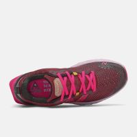 NEW BALANCE FRESH FOAM HIERRO V6 GARNET ET PINK chaussure de  trail femme pas cher