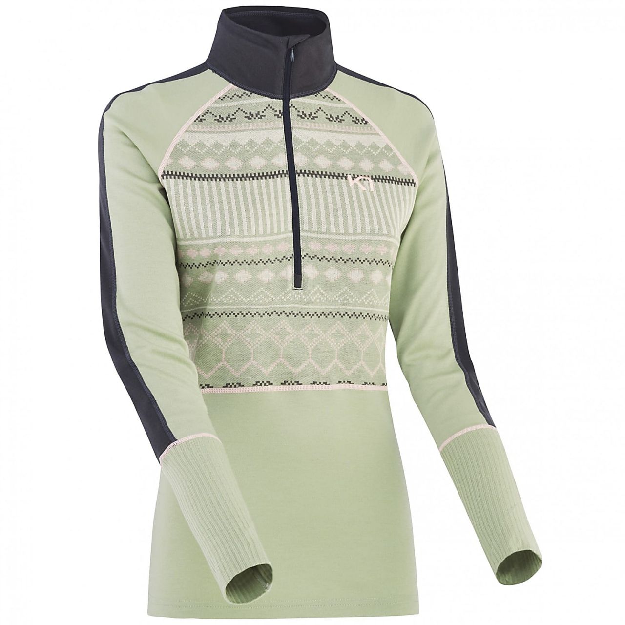 KARI TRAA  PERLE H/Z SLATE Sous vetement technique